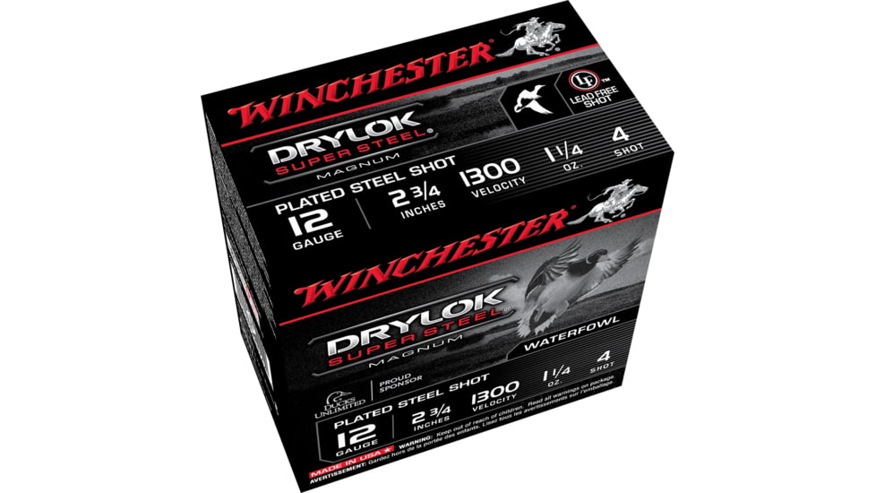 Winchester Drylok 12 Gauge 1 1/4 oz 2.75in Centerfire Shotgun Ammo, 25 Rounds, XSM124