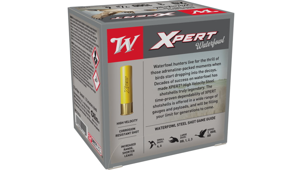 Winchester Super-X Shotshell 20 Gauge 7/8 oz 3in Centerfire Shotgun Ammo, 25 Rounds, WEX2034