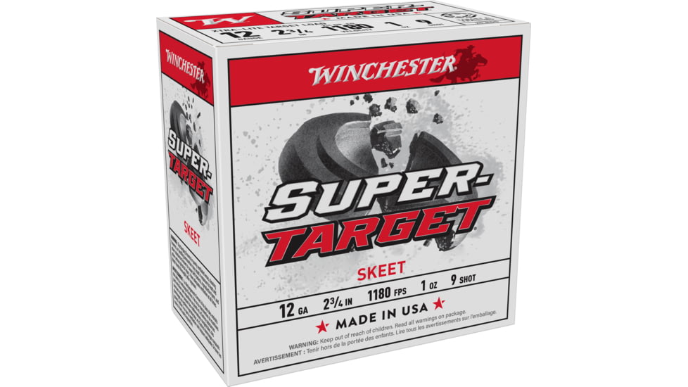 Winchester USA Shotshell 12 Gauge 1 oz 2.75in Centerfire Shotgun Ammo, 25 Rounds, TRGTL129