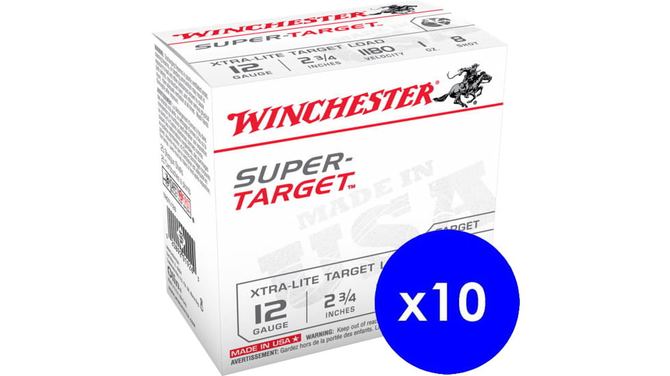 Winchester USA Shotshell 12 Gauge 1 oz 2.75in Centerfire Shotgun Ammo, 250 Rounds