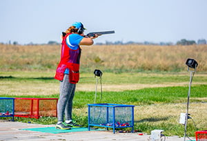 Shooting Double Barrel Shotgun