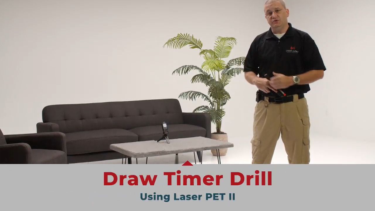 opplanet laser ammo draw timer drill using laser pet ii video