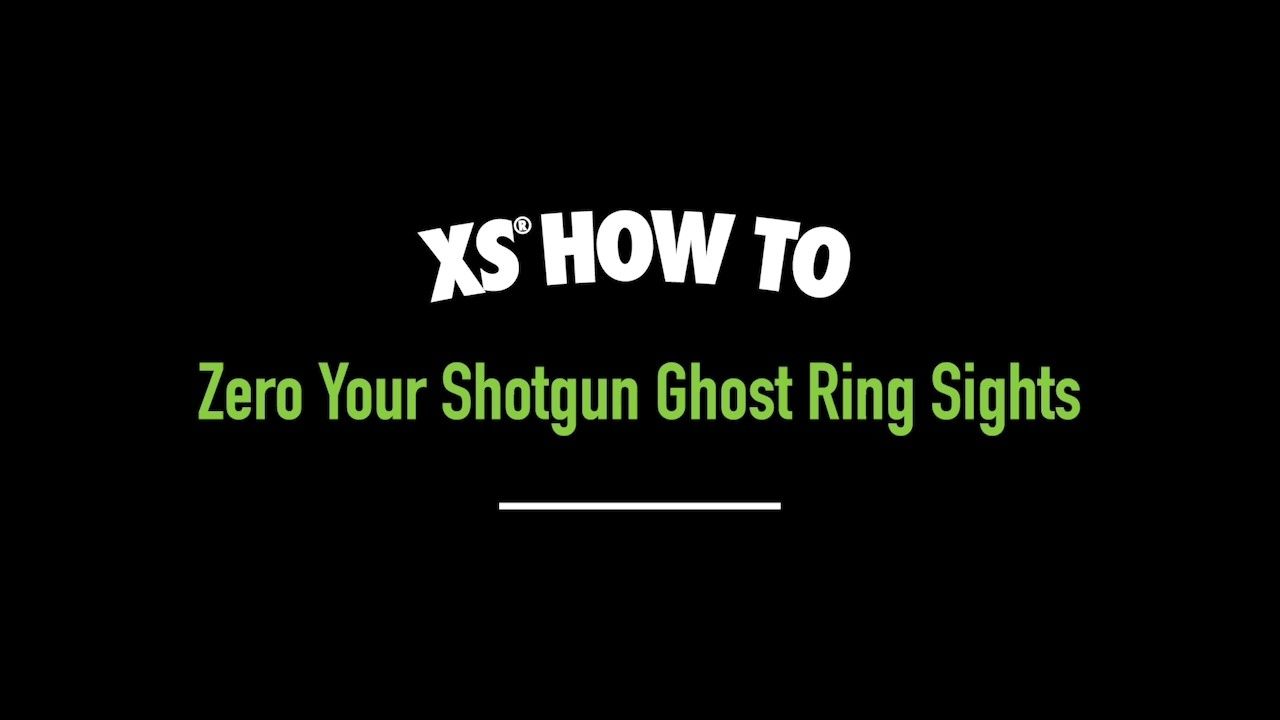 opplanet xs sights how to zero your ghost ring shotgun sights video