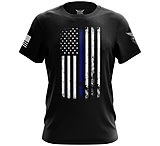 Image of We the People Holsters American Flag Thin Blue Line Short Sleeve Shirt 2157895F