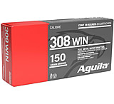 Image of Aguila Ammunition 308 Win 150 Grain Full Metal Jacket Boat Tail Brass Case Rifle Ammunition