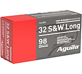 Image of Aguila Ammunition .32 S&amp;W Long 98 Grain Lead Round Nose Brass Case Pistol Ammunition