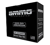 Ammo, Inc. .380 Auto 100 Grain Total Metal Case Brass Cased Centerfire Pistol Ammo, 250 Round, Box, 380100TMC-A250