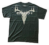 Assassin Deer Skull T-Shirt - Men's, Charcoal, Large, MTCHLDEER-L