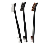 Image of Birchwood Casey Utility Brushes 3-Pack Nylon/Bronze/Stainless Steel 41104B