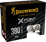 Image of Browning X-Point .380 ACP 95 grain X-Point Brass Cased Centerfire Pistol Ammunition