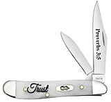 Image of Case Religious Sayings Embellished Peanut Folding Knife