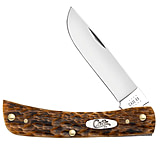 Image of Case Bone Peach Seed Jig Sod Buster Jr Folding Knife