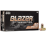 Image of CCI Ammunition Blazer Brass .380 ACP 95 Grain Full Metal Jacket Centerfire Pistol Ammunition