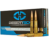 Desert Tech Premium Match .338 Lapua Magnum 300 Grain Open Tip Match Boat-Tail Brass Cased Centerfire Rifle Ammunition