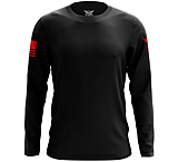 Image of We the People Holsters Basic - Black + Red Long Sleeve Shirt C2621079