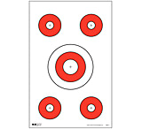 EZ2C Targets Style 3 Targets,11x17in,Red and Black Ink,Pack of 25 EZ2C003