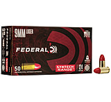 Image of Federal Premium Syntech Range 9mm Luger 124 Grain Syntech Jacket Flat Nose Centerfire Pistol Ammunition