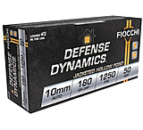 Image of Fiocchi Defense Dynamics 10mm Auto 180 Grain JHP Brass Pistol Ammunition