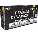 Fiocchi Defense Dynamics .44 Magnum 200 Grain SJHP Brass Cased Pistol Ammo, 50 Rounds, 44B500