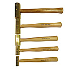 Image of Grace USA 5 Piece Hand Turned Brass Hammer Set