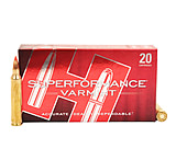 Hornady Superformance .204 Ruger 32 grain V-MAX Brass Cased Centerfire Rifle Ammo, 20 Rounds, 83204