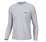 Image of HUK Performance Fishing Camo Badge Pursuit Crew Shirt - Men's