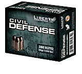 Liberty Ammunition Civil Defense .380 ACP 50 grain Hollow Point Brass Cased Centerfire Pistol Ammunition