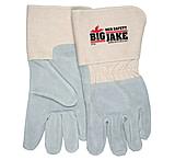 Image of MCR Safety Big Jake Premium A+ Side Leather Palm Work Gloves w/4.5 Inch Safety Cuff &amp; 3/4 Leather Back - Men's