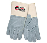 Image of MCR Safety Big Jake Premium A+ Side Leather Palm Work Gloves w/4.5 Inch Safety Cuff &amp; Full Leather Back - Men's