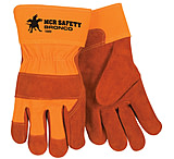 Image of MCR Safety Bronco Split Leather Palm Work Gloves w/Safety Cuff - Men's