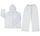 Image of MCR Safety Squall Series 2 Piece Waterproof Clear Rain Suit - Rain Jacket with Attached Hood, Elastic Waist Rain Pants, .20mm PVC