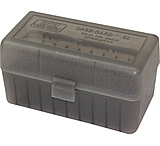 MTM Case-Gard 50 Round Flip-Top Ammo Box, .243/.308 Win/.220 Swift, Clear Smoke, RM-50-41