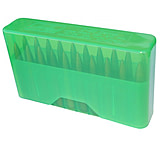 MTM J-20 Slip-Top Boxes .22-250/.243/6PPC, Clear Green, J-20-M-16