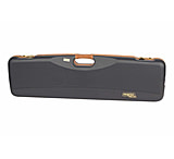 Negrini OU/SxS Deluxe Hunting Shotgun Case, Navy/Tobacco Leather/Navy Interior, 1605LX/5138