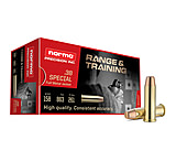 Image of Norma Range Training FMJ .38 Special 158 Grain Full Metal Jacket Brass Cased Centerfire Pistol Ammunition