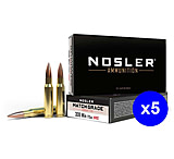 Image of Nosler .308 Winchester 175 Grain Custom Competition Brass Cased Centerfire Rifle Ammunition