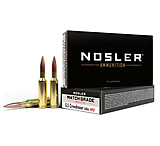 Image of Nosler Match Grade 6.5mm Creedmoor 140 Grain Custom Competition Brass Cased Centerfire Rifle Ammunition