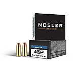 Image of Nosler ASP Suppressor Ready 9mm 147 Grain Jacketed Hollow Point Brass Cased Cased Pistol Ammunition