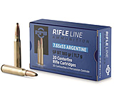 Image of PPU 7.65x53 Argentine Mauser 180 Grain Soft Point Boat Tail (SPBT) Brass Cased Centerfire Rifle Ammunition