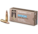 Image of Ppu Ammo Subsonic 7.62x39 182gr. Fmj 20-pack