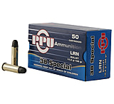 Image of PPU Handgun .38 Special 158 Grain Lead Round Nose Brass Cased Pistol Ammunition