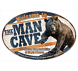 Image of River's Edge Man Cave Bear Tin Sign