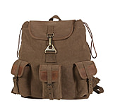 Image of Rothco Vintage Canvas Wayfarer Backpack w/ Leather Accents