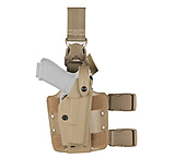 Image of Safariland 6005 SLS Tactical Holster w/ Quick Release Leg Harness - STX FDE Brown, Right Hand 6005-94-551