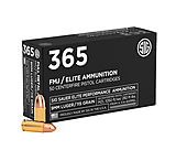 Image of SIG SAUER Elite Ball P365 9mm Luger 115 Grain Full Metal Jacket Brass Cased Centerfire Pistol Ammunition