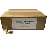 Image of Vairog 9mm Luger 115 grain Full Metal Jacket (FMJ) Brass Casing Centerfire Pistol Ammunition