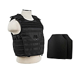 Image of Vism Expert Plate Carrier Vest w/2 10x12in Level IIIA Shooters Cut Hard Ballistic Panels