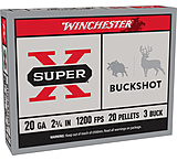 Image of Winchester Super-X Shotshell 20 Gauge 20 Pellets 2.75&quot; Shotgun Buckshot Ammunition