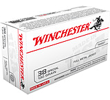 Image of Winchester USA Handgun .38 Special 130 Grain Full Metal Jacket (FMJ) Centerfire Pistol Ammunition