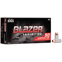 CCI Ammunition Blazer Aluminum .40 S&amp;W 165 Grain Full Metal Jacket Centerfire Pistol Ammunition